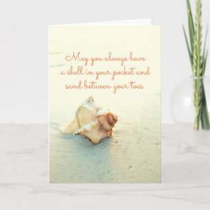 Shell in your Pocket Sand Between Toes Beach Card