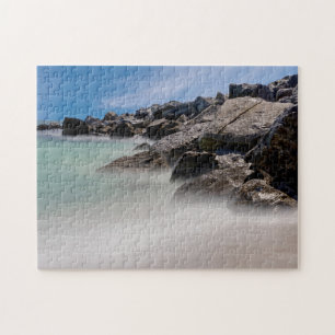 Shell Island Rocks And Waves Jigsaw Puzzle