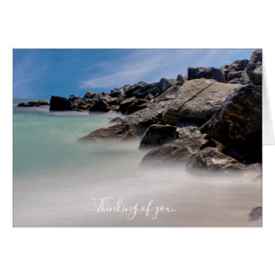 Shell Island Rocks And Waves Thinking Of You Card