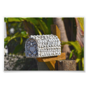 Shell Mailbox, Fort Myers Beach, Florida Photo Print