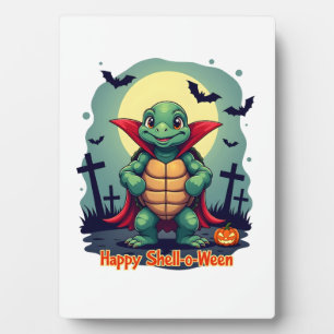 Shell-o-Ween Turtle Plaque