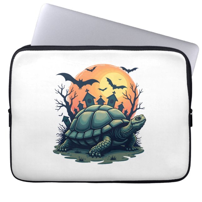 Shell of Screams Turtle Laptop Sleeve (Front)