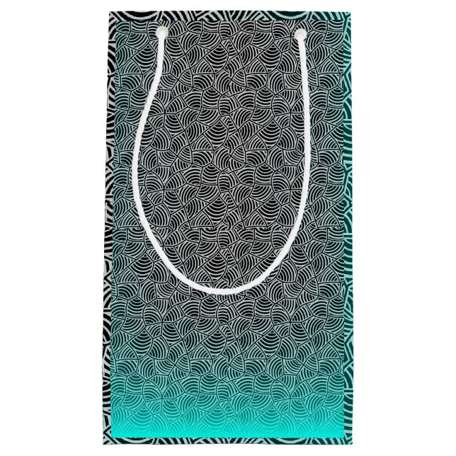 Shell pattern 04.nbg Black BG Small Gift Bag (Front)