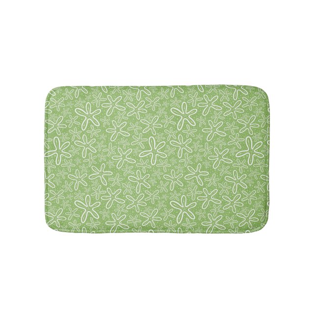 Shell Pattern On Spotted Background Bath Mat (Front)
