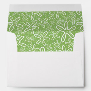 Shell Pattern On Spotted Background Envelopes