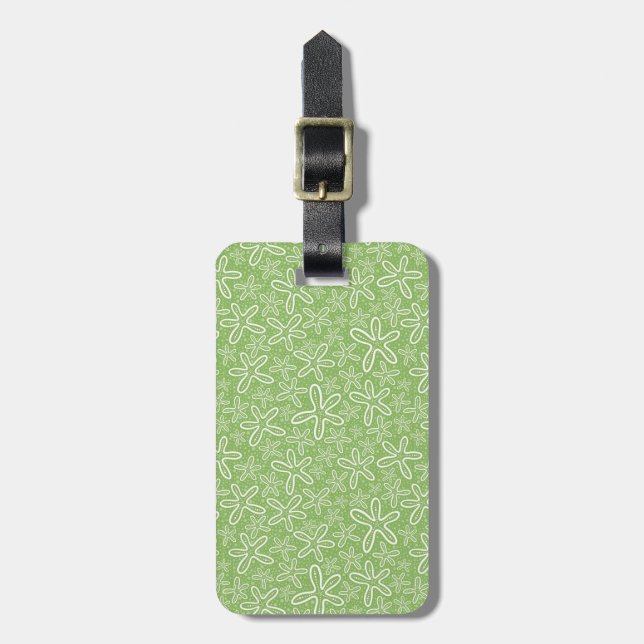 Shell Pattern On Spotted Background Luggage Tag (Front Vertical)