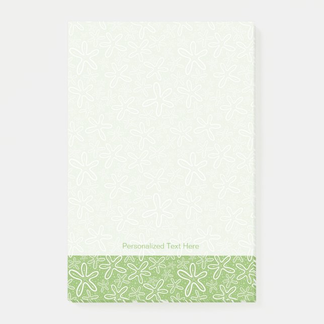 Shell Pattern On Spotted Background Post-it Notes (Front)