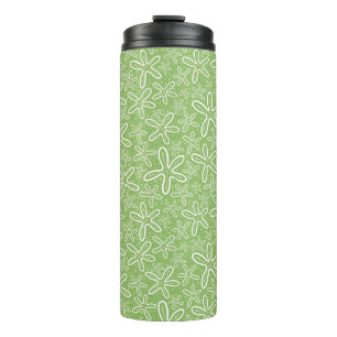 Shell Pattern On Spotted Background Thermal Tumbler