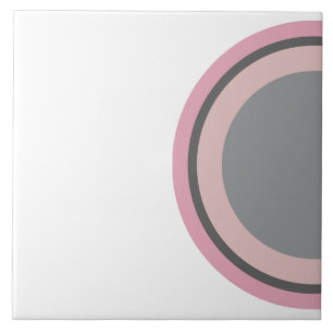 Shell Pattern Pink And Grey Tile