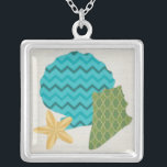 Shell Patterns II Silver Plated Necklace<br><div class="desc">Marine Life</div>