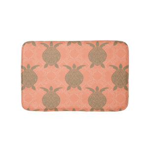Shell Pink Sea Turtle Bath Mat