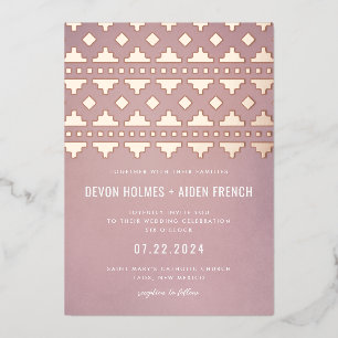 Shell Pink Southwest Gleam Wedding Rose Gold
