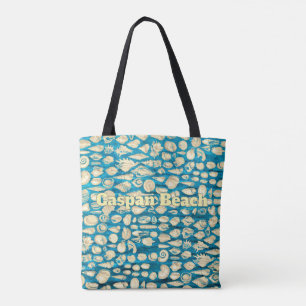 Shell- Sea of Shells -Blue Tote Bag
