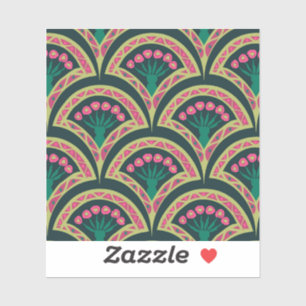 shell shaped green pattern