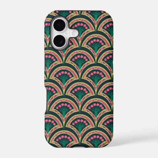 shell shaped green pattern (Back)