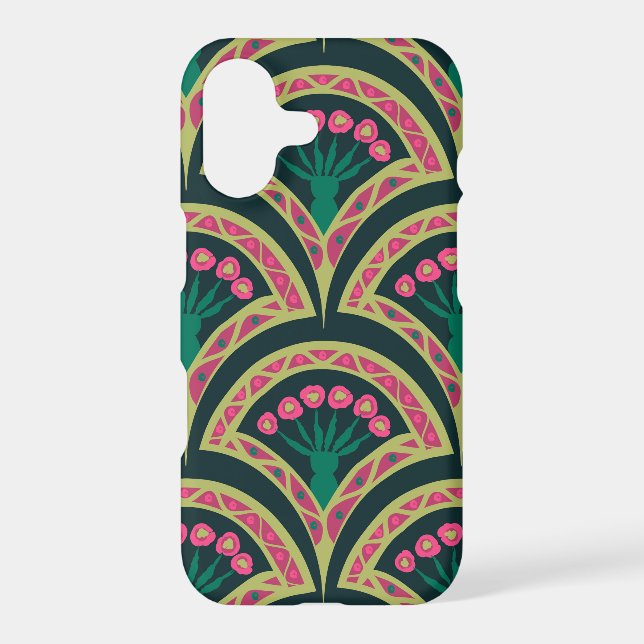 shell shaped green pattern (Back)