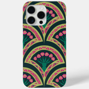 shell shaped green pattern iPhone 15 pro max case