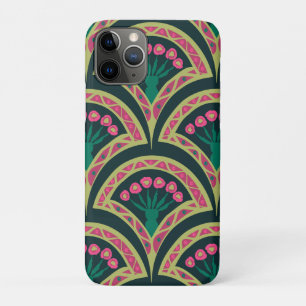 shell shaped green pattern iPhone 11 pro case