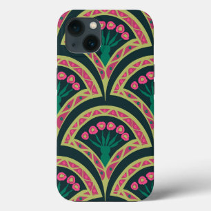 shell shaped green pattern iPhone 13 case