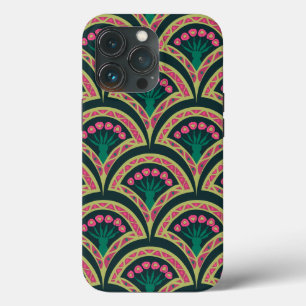 shell shaped green pattern iPhone 13 pro case