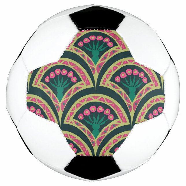 shell shaped green pattern football (Front)