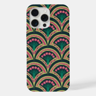 shell shaped green pattern iPhone 15 pro max case