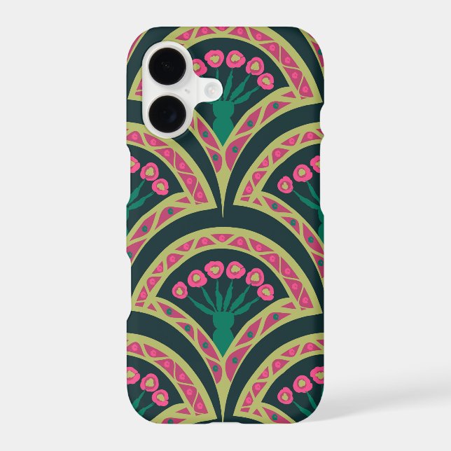 shell shaped green pattern samsung galaxy s21 case (Back)