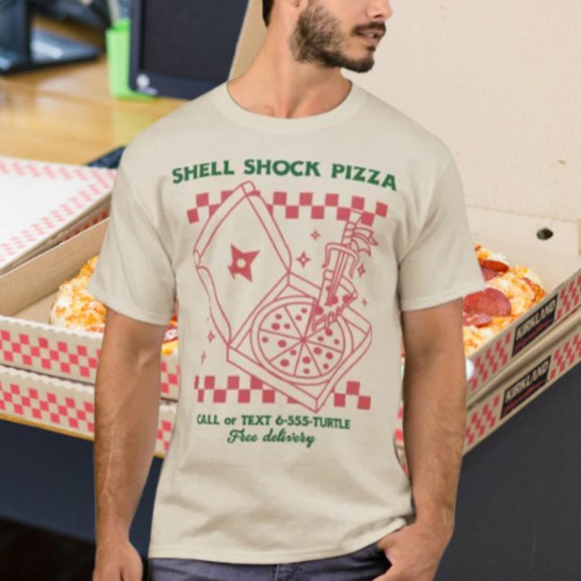 Shell Shock Pizza T-Shirt (Creator Uploaded)