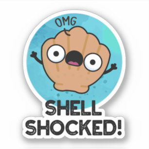 Shell Shocked Funny Seashell Pun 