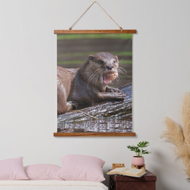Shell Snack, Otter Style Hanging Tapestry (Bedroom)