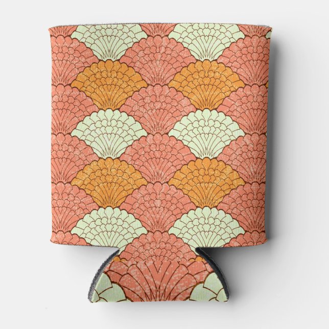 Shell Spectacle: Abstract Sea Patterns Can Cooler (Front)