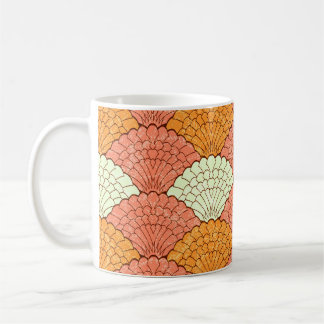 Shell Spectacle: Abstract Sea Patterns Coffee Mug