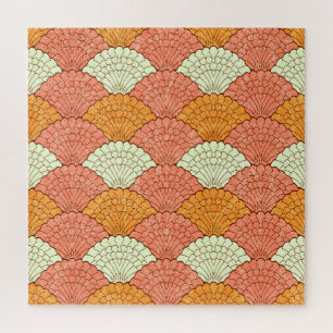 Shell Spectacle: Abstract Sea Patterns Jigsaw Puzzle