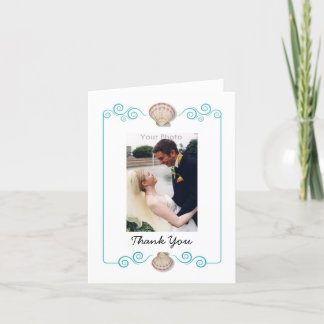 Shell Swirl Thank You Photo Card