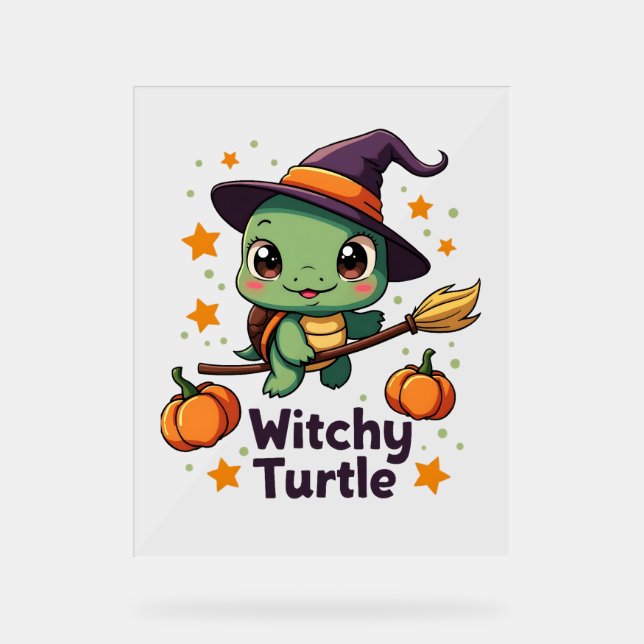 Shell Witch Turtle Acrylic Sign (Front)