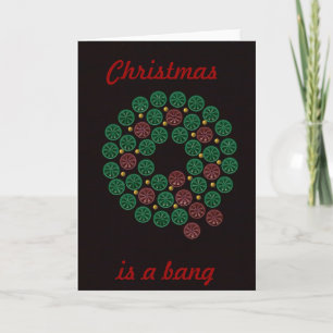 Shell wreath Christmas, is a bang card
