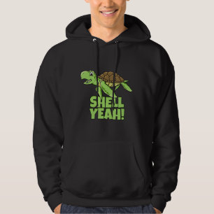 Shell Yeah Cute Tortoise Lover Gift Marine Animal Hoodie