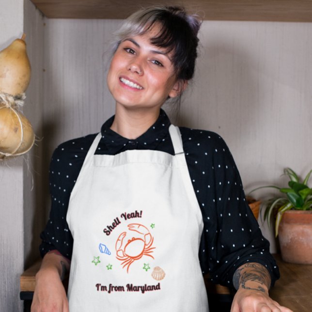 "Shell Yeah! I'm from Maryland" Crab Apron (Creator Uploaded)