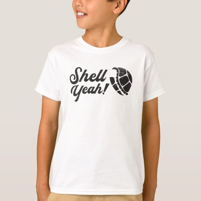 Shell Yeah Turtle Lover Turtles Ocean Sea Gift T-Shirt (Front)
