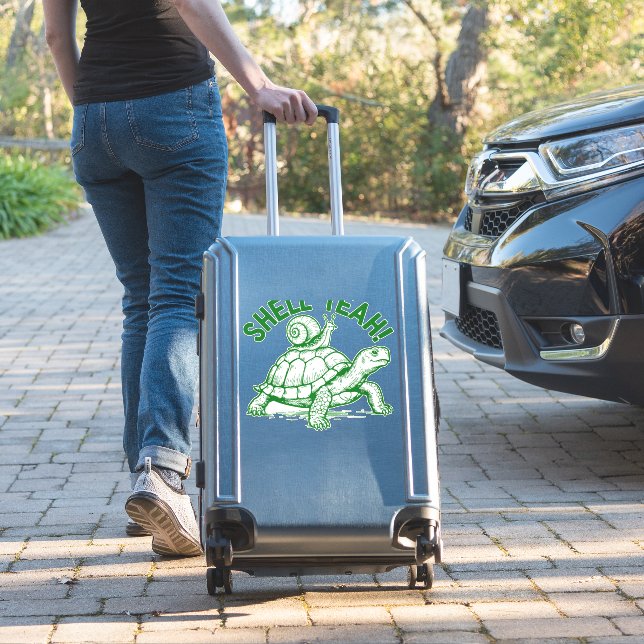 Shell Yeah Turtle Snail Funny (Suitcase Insitu)