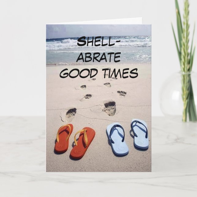 SHELLABRATE AND BE AS *HAPPY AS A CLAM* CARD (Front)