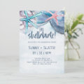 Shellabration | Beach Seashells Anniversary Invitation | Zazzle