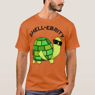 Shellebrity Funny Celeabrity Tortoise Pun T-Shirt