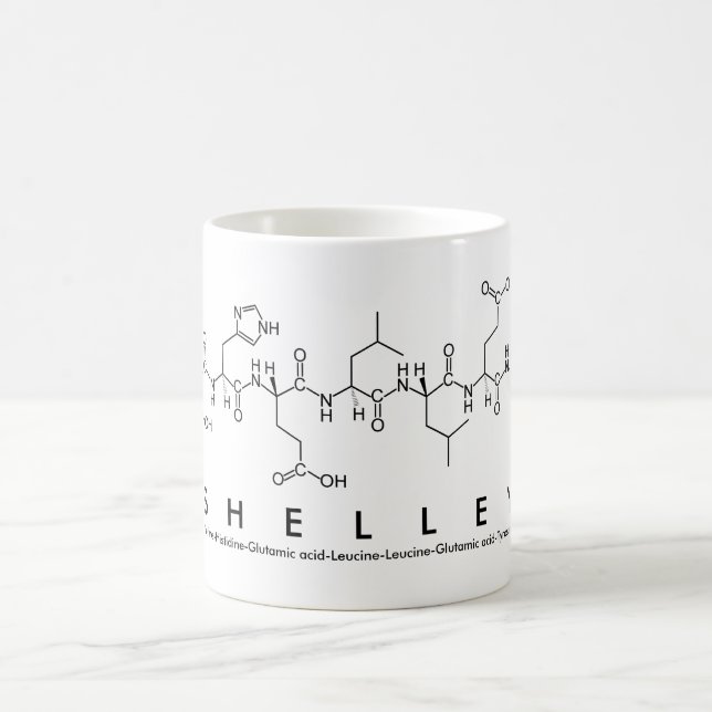 Shelley peptide name mug (Center)