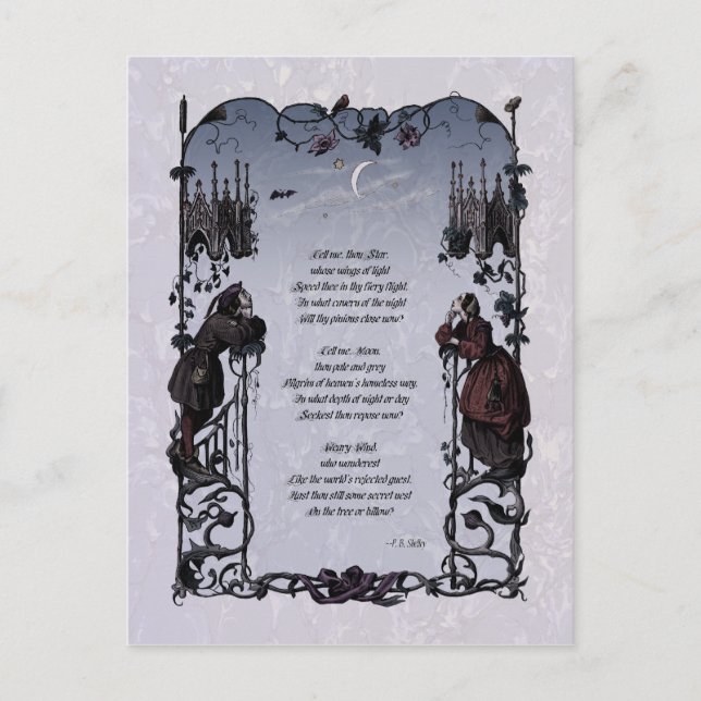 Shelley "Wanderers" Victorian Postcard (Front)