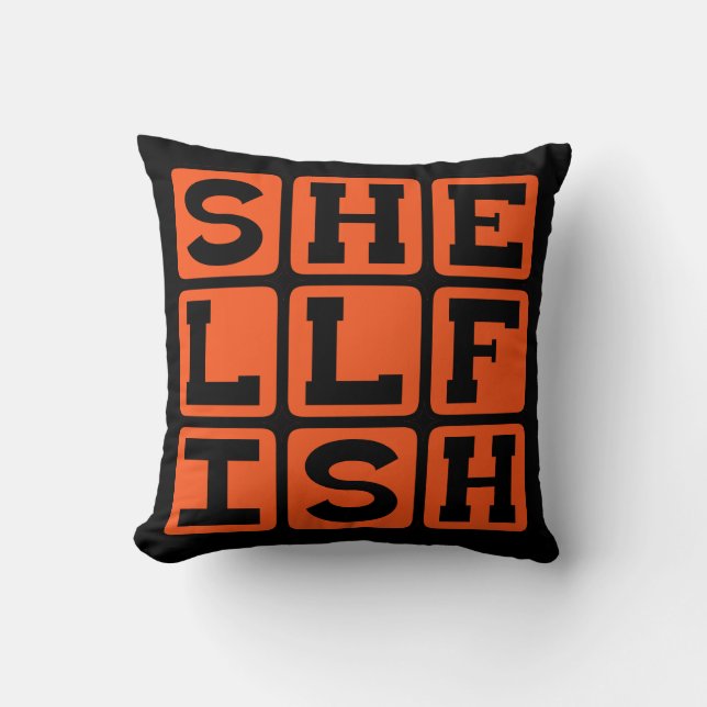 Shellfish, Exoskeleton-Bearing Invertebrates Cushion (Front)