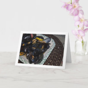 Shellfish Mussels in Bowl Card