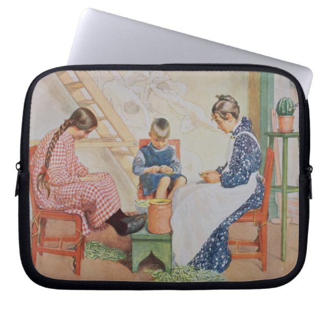 Shelling Peas, pub. in 'Lasst Licht Hinin'(`Let in Laptop Sleeve (Front)