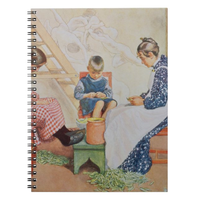 Shelling Peas, pub. in 'Lasst Licht Hinin'(`Let in Notebook (Front)