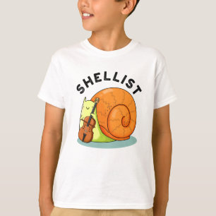 Shellist Funny Snail Cello Pun  T-Shirt